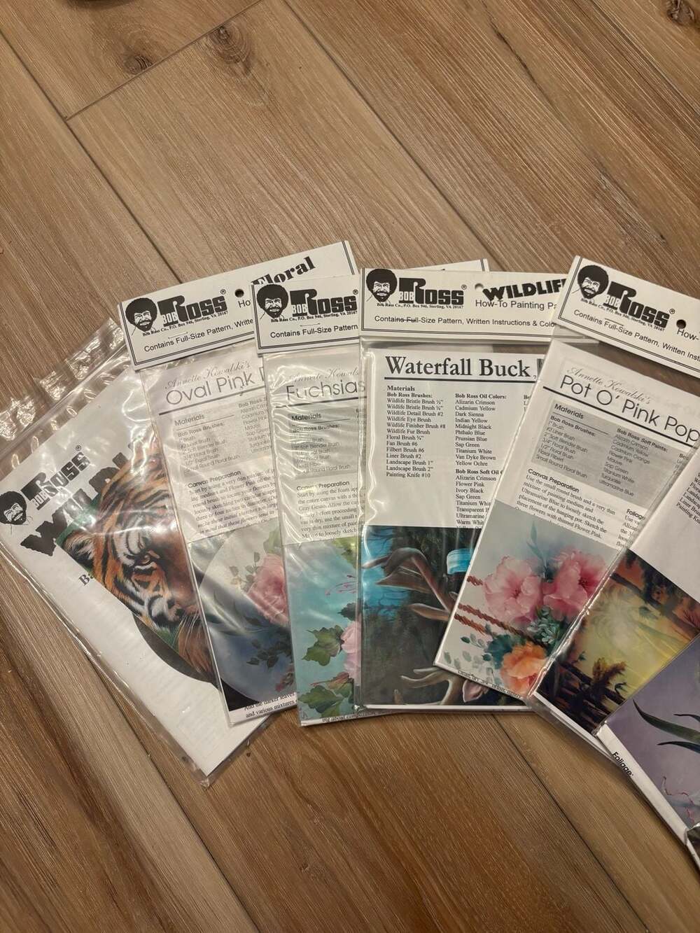 Bob Ross Floral How-To Painting Pattern Packet Collection (Large Set) - Picture 2 of 4